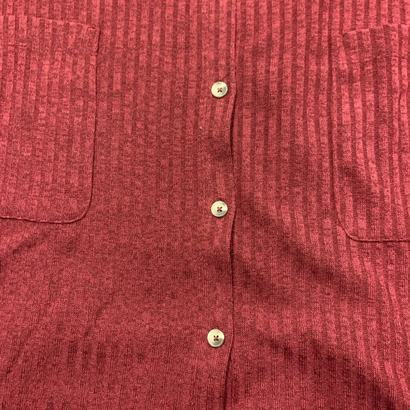 IsaacMizrahiLive plus size, long sleeve, v neck, button down cardigan - Picture 7 of 8